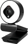 LogiLink UA0384, Logilink Webcam FHD 76&deg; Dual-Mikro Autof. Ringlicht Stativ