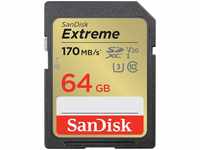 SanDisk SDSDXV2-064G-GNCIN, 64GB Sandisk SDXC Extreme 170MB/80MB, Art# 9060012