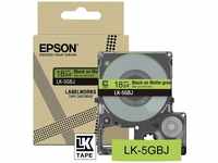 Epson C53S672078, Epson LabelWorks LK-5GBJ - Schwarz auf Mattgrün - Rolle (1,8...
