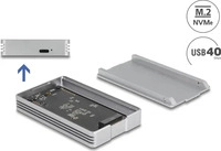 Delock 42018, Delock USB4 40 Gbps Geh&auml;use f&uuml;r 1 x M.2 NVMe SSD - werkzeugfrei
