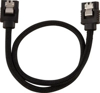 Corsair CC-8900248, Corsair Premium Sleeved SATA-Kabel 30cm, schwarz