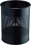 Durable 331001, Durable Papierkorb Metall rund 15L Perforation 165mm schwarz