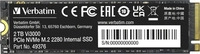 Verbatim 49376, 2TB Verbatim Vi3000 M.2 2280 PCIe 3.0 x4 3D-NAND TLC (49376)