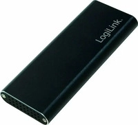 LogiLink UA0314, LogiLink M.2 SATA Festplatten-Geh&auml;use, USB 3.1, schwarz