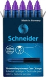 Schneider 50-185408, Schneider One Change Tintenrollerminen violett 0,6 mm 5 St.