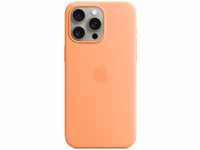 Apple MT1W3ZM/A, Apple iPhone 15 Pro Max Silicone Case with MagSafe - Orange Sorbet,