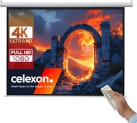 celexon 1090899, celexon basic line Motorleinwand 200 x 200cm,Leinwand Format...