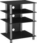 VCM 14105, VCM Hifi-Moebel "Bilus Schwarzglas", Energieeffizienzklasse: E (A-G)