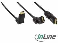 INLINE 17001W, InLine HDMI Kabel, HDMI-High Speed mit Ethernet, Stecker / Stecker,