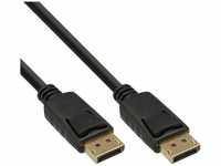 INLINE 17110P, InLine DisplayPort Kabel, schwarz, vergoldete Kontakte, 10m