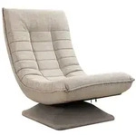 Sessel Aberdeen Creme Stoff 5fach verstellbar 360 Grad drehbar klappbar