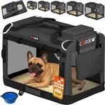 DeubaXXL DE Hundebox faltbar M 60x42x44cm Anthrazit 109435