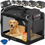 DeubaXXL DE Hundebox faltbar XXXL 101x70x70cm Anthrazit 109447