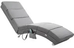 Relaxliege London Grau mit Massage- & Heizfunktion