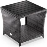 DeubaXXL DE Polyrattan Beistelltisch Vedis Grau 45x45x40cm 109511
