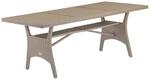 Polyrattan Gartentisch Takeo Creme 190x90x75cm WPC
