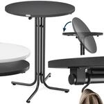 DeubaXXL DE Stehtisch Grau &Oslash;70x110cm klappbar Outdoor h&ouml;henverstellbar bis 100kg