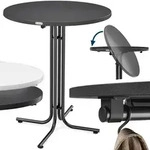 Stehtisch Grau &Oslash;80x110cm klappbar Outdoor h&ouml;henverstellbar bis 100kg