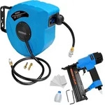Druckluftschlauch-Aufroller 10m + Druckluft-Tacker