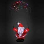 DeubaXXL DE LED Acryl Figur Weihnachtsmann mit Fallschirm 107716