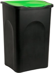 DeubaXXL DE M&uuml;lleimer Schwarz/Gr&uuml;n Kunststoff 50L 192937