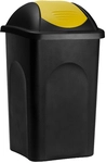 DeubaXXL DE M&uuml;lleimer Schwarz/Gelb Kunststoff 60L 192943