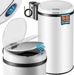DeubaXXL DE Sensor M&uuml;lleimer Wei&szlig; Edelstahl 50L 109763