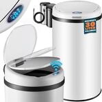 DeubaXXL DE Sensor M&uuml;lleimer Wei&szlig; Edelstahl 30L 109761