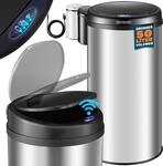 DeubaXXL DE Sensor M&uuml;lleimer Silber Edelstahl 50L 109762