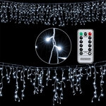 DeubaXXL DE Regenlichterkette LED Kaltwei&szlig; 15m Fernbedienung 107647