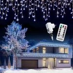 DeubaXXL DE Regenlichterkette LED Kaltwei&szlig; 20m Fernbedienung 107649