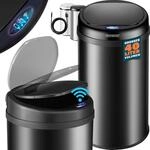 DeubaXXL DE Sensor M&uuml;lleimer Schwarz Edelstahl 40L 109768