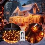 DeubaXXL DE Lichterkette Warmwei&szlig; 60m Fernbedienung 109478