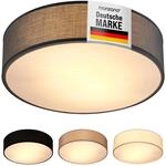 DeubaXXL DE Deckenlampe Grau Stoff &Oslash;30cm 109124