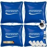 DeubaXXL DE Poolkissen 4er-Set Blau 120x120cm -20&deg;C 108801