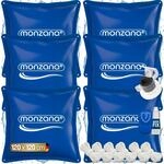 DeubaXXL DE Poolkissen 6er-Set Blau 120x120cm -20&deg;C 108802