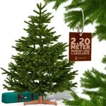 K&uuml;nstlicher Weihnachtsbaum Premium 220cm PE / PVC mit Holzst&auml;nder FSC&reg;