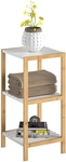 DeubaXXL DE Standregal Bambus Wei&szlig; 80x33x34cm 107919
