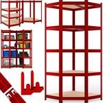 DeubaXXL DE Schwerlasteckregal Rot 180x70x40cm verzinkt 875kg 109722