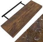DeubaXXL DE Wandregal Schweberegal 70cm Eiche dunkel + Halterung 107749