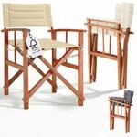 DeubaXXL DE Regiestuhl Premium Creme FSC&reg;-zertifiziertes Eukalyptusholz...