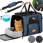 DeubaXXL DE Katzentransportbox Blau 44x34x31cm bis 20kg 110027