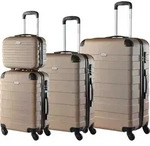 Hartschalenkofferset Essential + Beautycase 4-tlg Champagner