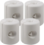 DeubaXXL DE Pavillon Standsicherung 4er-Set Wei&szlig; 102535