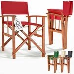 DeubaXXL DE Regiestuhl Rot Eukalyptusholz FSC&reg;-zertifiziert Klappbar...