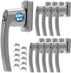 DeubaXXL DE Fenstergriff 10er-Set Silber abschlie&szlig;bar 992355