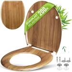 DeubaXXL DE Toilettensitz Bambus mit Absenkautomatik 108926