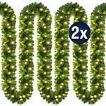 DeubaXXL DE Weihnachtsgirlande 5m 2er-Set In-/Outdoor 996672