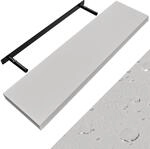 DeubaXXL DE Casaria&reg; Wandregal Schweberegal 90cm Wei&szlig; + Halterung 107751