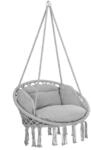 DeubaXXL DE Detex&reg; H&auml;ngesessel Hellgrau 80x60x140cm 109254